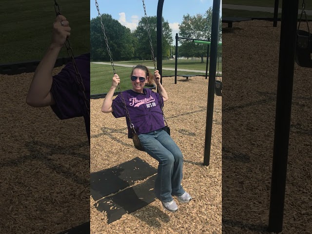 40ish and playing at the park