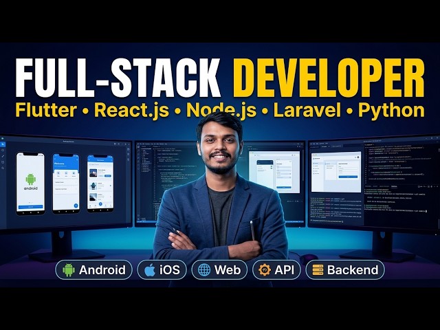 Professional Full Stack Developer | Flutter | React.js | Node.js  | Python | Laravel