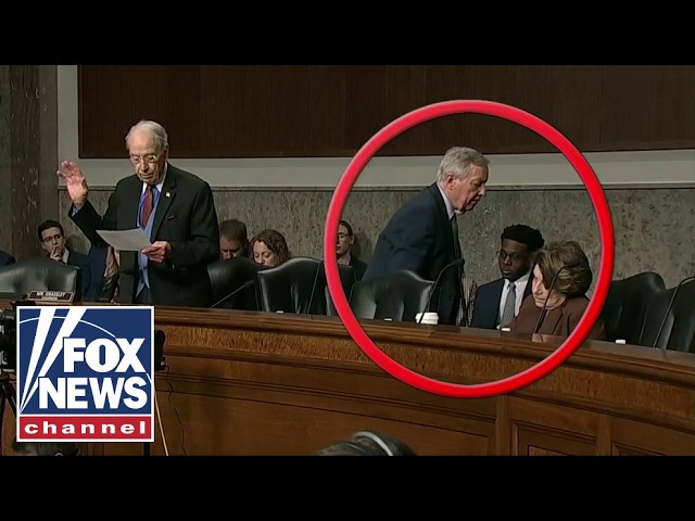 Durbin under fire after WALKING OUT during women’s sports testimony