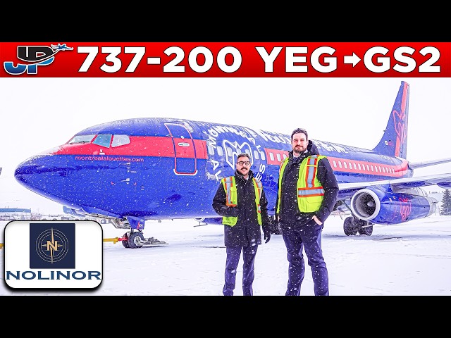 Nolinor 737-200 Cockpit Edmonton🇨🇦 to Goose Lake Gold Mine🇨🇦