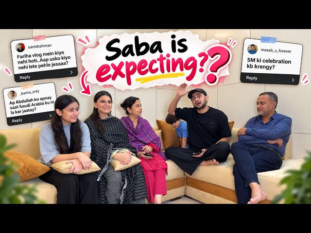 Saba Is Expecting? 🫢 | The Question Everyone Is Asking🤲🏻