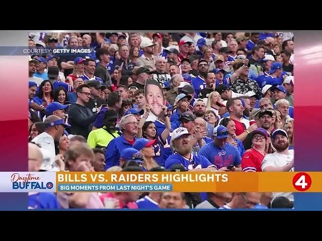 Daytime Buffalo: Bills vs Raiders highlights with News 4's Jordyn Cerullo