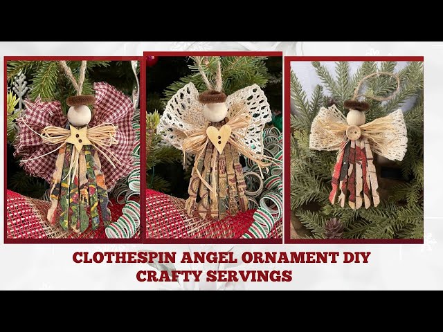 Clothes Pin Angel Ornaments