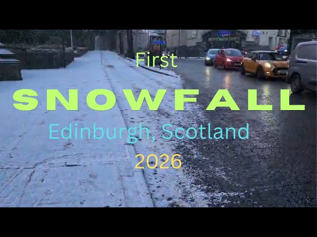 First Snowfall Edinburgh, Scotland ll Experience Heavy Snowfall ll Winter In Edinburgh #snowfall
