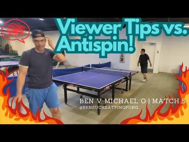 Creative Serves & Solid Blocks! My Table Tennis Battle Against Michael O’s Antispin! 🏓