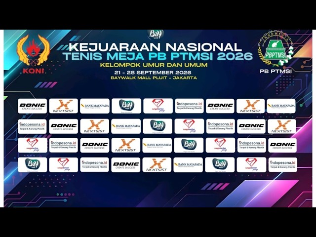 SULSEL VS SULTENG KEJUARAAN NASIONAL TENIS MEJA PB PTMSI KELOMPOK UMUR DAN UMUM 21-28 SEP