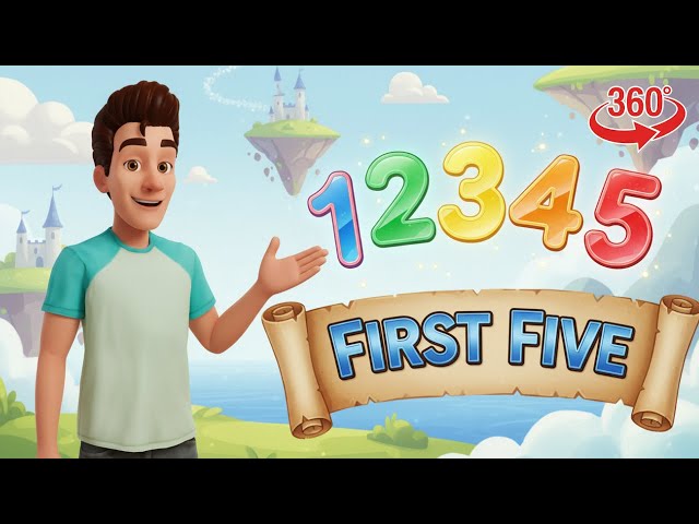 Teaching Numbers 1 to 5 ❤️🧡💛💚💙