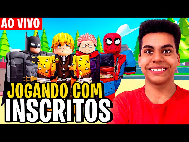 [🔴LIVE!!] JOGANDO ROBLOX COM OS INSCRITOS! JOGOS NOVOS E FAMOSOS! 😱