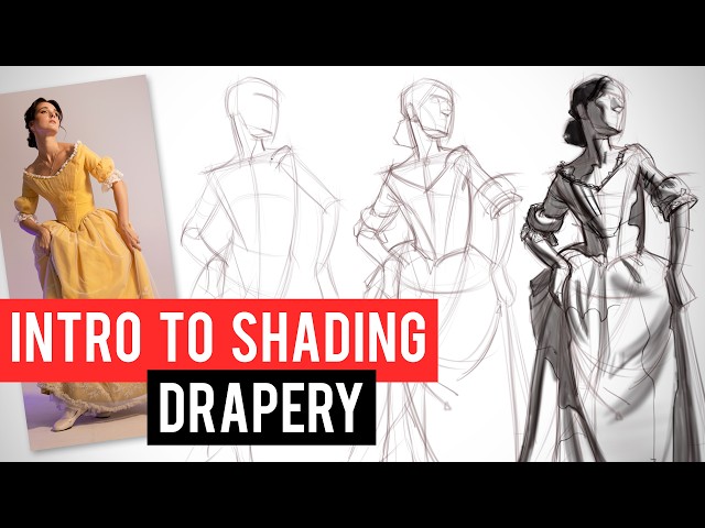Shading Drapery with Simple Forms