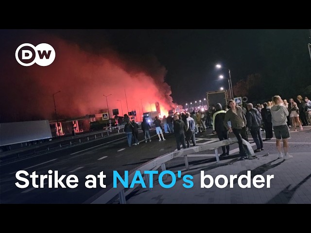 Russian drone hits train near Poland | DW News