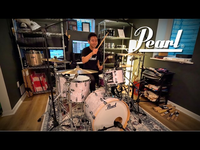 I got a Pearl Drum Set