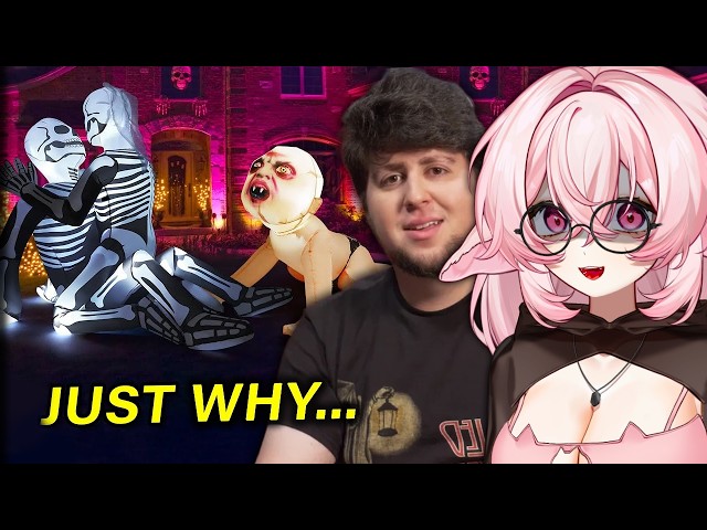 Polish Vtuber Reacts to The Many Sins of ‘Halloween Decorations’ | JonTronShow