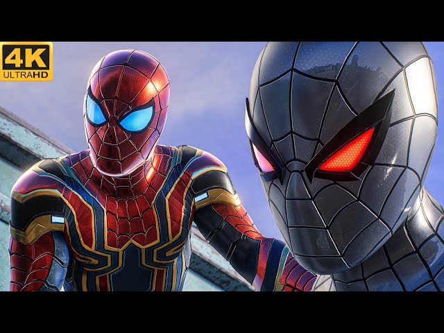 Nanotech + Evil Prowler Vs Kraven Hunters 4K HDR Spiderman 2 Ps5 Slim
