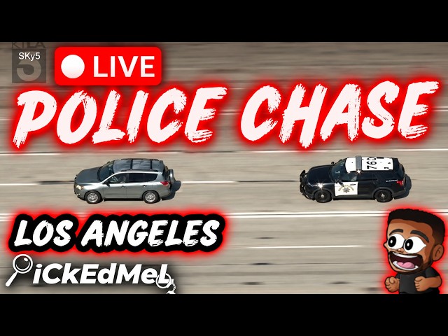 🚨 HIGH-SPEED CHASE: Police Pursue Suspect Through LA!
