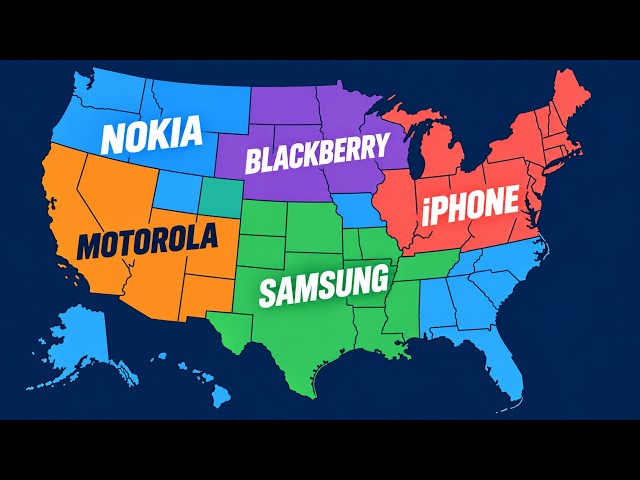 The Rise and Fall of Phone Brands in Every U.S. State (2004–2025)