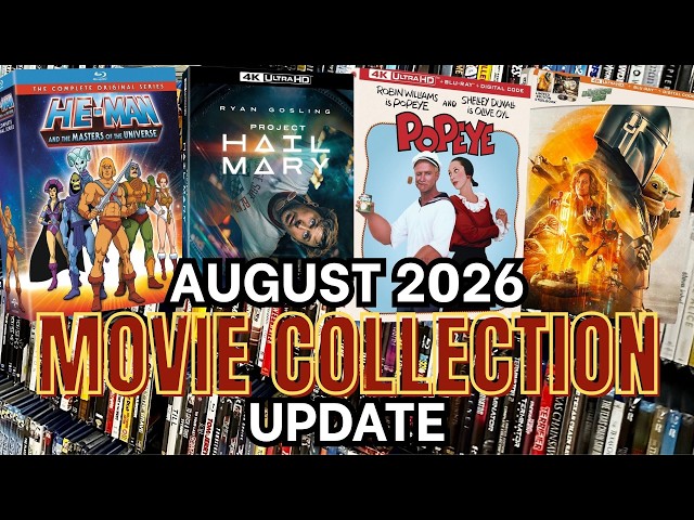 August 2026 Blu-ray + 4K + DVD Collection Update - 80+ Titles Added to the Collection
