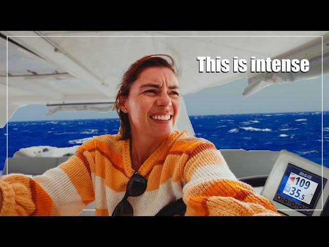 CATAMARAN SAILING: Force 8 Sailing in Greece- What's it really like?