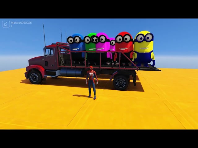 😂 La Mejor Aventura de Spider-Man y Minions! #FunnyVideos #Minions #Ragdoll 60005
