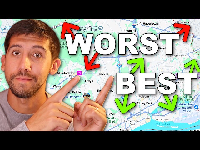 BEST and WORST Towns In Delaware County, PA
