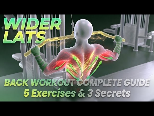 Back Workout at Gym in 7 Minutes | Wider Lats 3D Guide