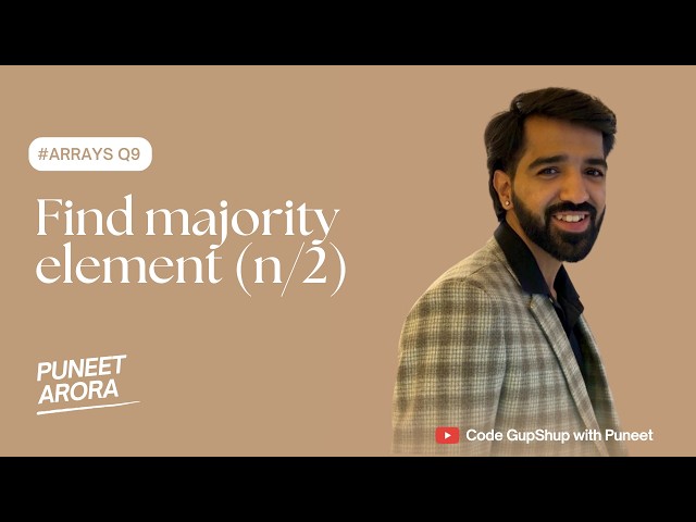 🚀 Majority Element (n/2) in an Array | JavaScript | Interview Preparation Series