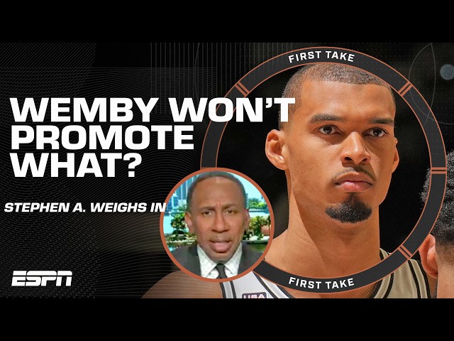 Stephen A. weighs in on Wemby not promoting betting sites: Deserves PROFOUND respect! | First Take