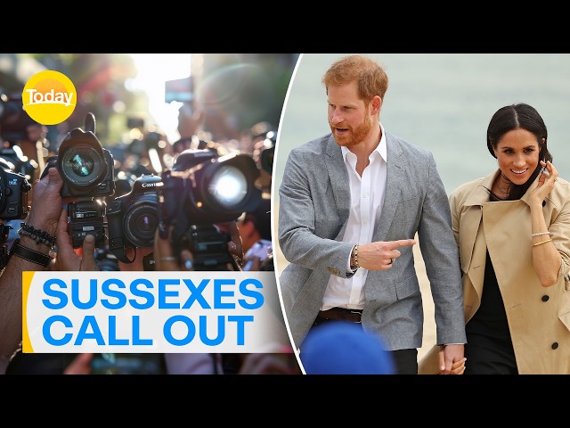 Harry and Meghan call out paparazzi for stalking their children | Today Show Australia