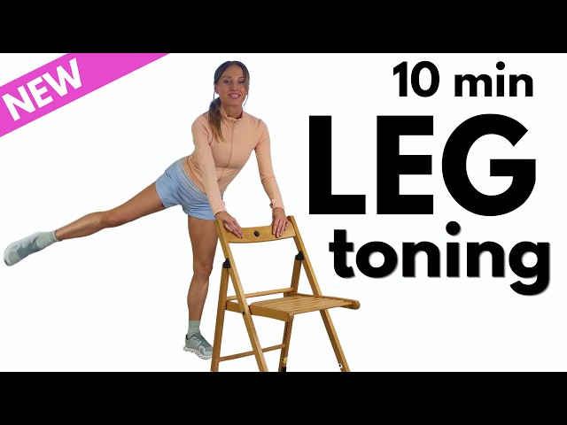 10 Minute Leg Workout for Women - All Standing - BodyWeight Exercises - Tones Legs, Thighs & Glutes