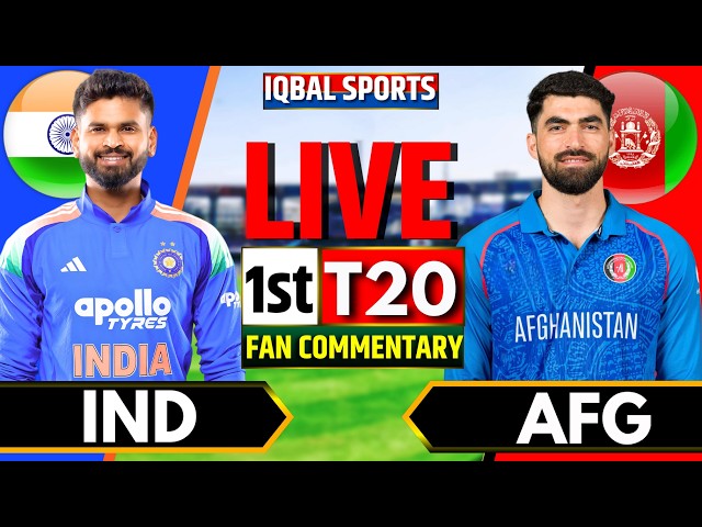 🔴LIVE: India vs Afghanistan Fan Commentary | Live Cricket Match Today | IND vs AFG 1st T20 Live