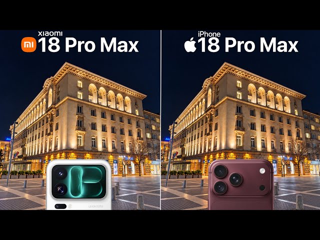 Xiaomi 18 Pro Max VS iPhone 18 Pro Max Camera Test Comparison