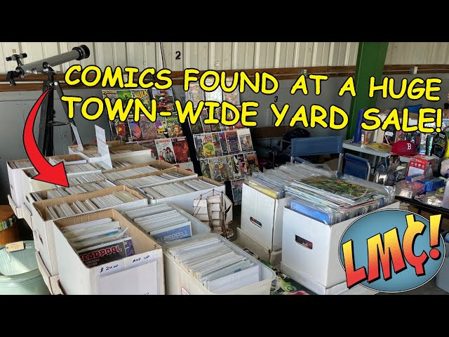 Hunting for Comics at a Huge Town-wide YARD SALE!