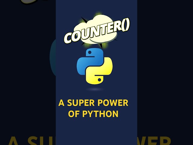 Pythons Counter class #python #coding #pythonprogramming #programming #easy #pythontutorial