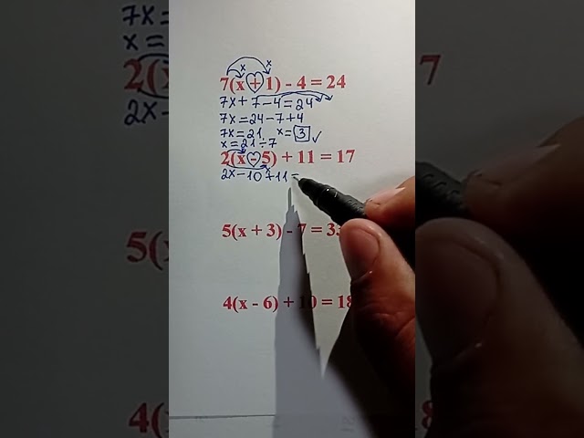 How to Remove Parentheses and Solve Equations | Math Made Simple #maths #mathstricks 