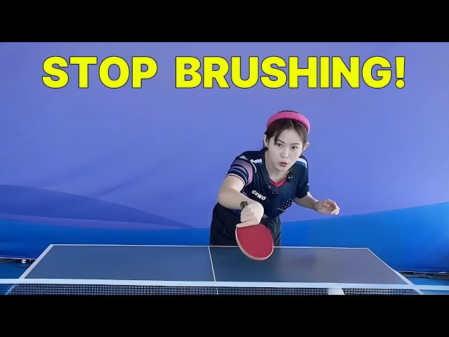 Never Brush Heavy Backspin! The Secret to a Deadly Table Tennis Push (Fast & Heavy Backspin)