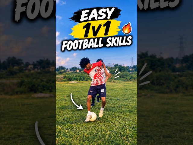 easy 1vs1 football skills tutorial 🥵😱 #shots #football #footballskills #soccer #tutorial #viral