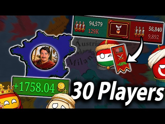 30 Players SIMULATE Medieval Civilization in EU5