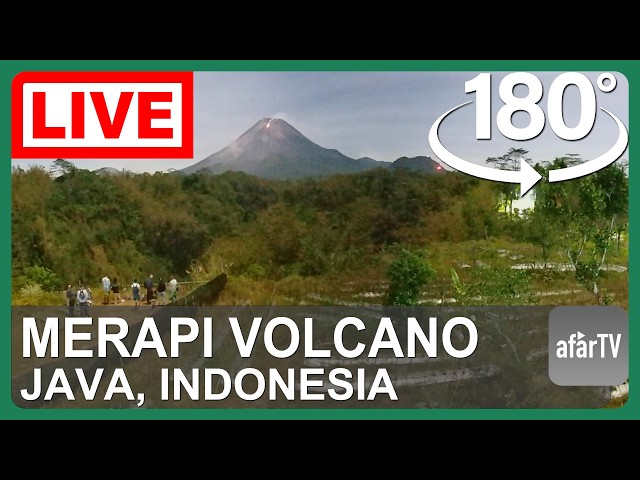 🔴 LIVE 4K VR180° Stand Before an Erupting Volcano - Merapi Volcano, Indonesia (Members-Only)