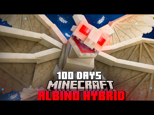 I Spent 100 Days in ALBINO HYBRID ONLY HOW TO TRAIN YOUR DRAGON Minecraft Hardcore!