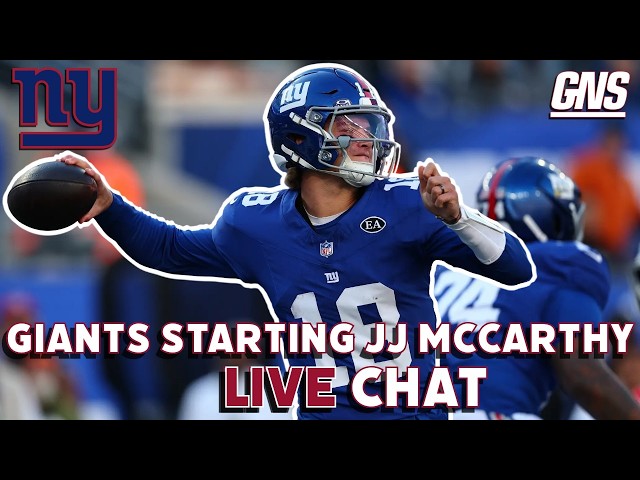 Giants Starting JJ McCarthy Live Chat