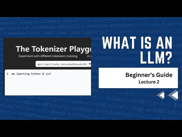 What is a Token in LLMs?  | LLM Tutorial for Beginners | Lecture 2