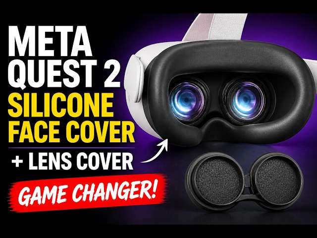 Meta Quest 2 - Silicone Face Cover with Lens Cover - Better Than Expected