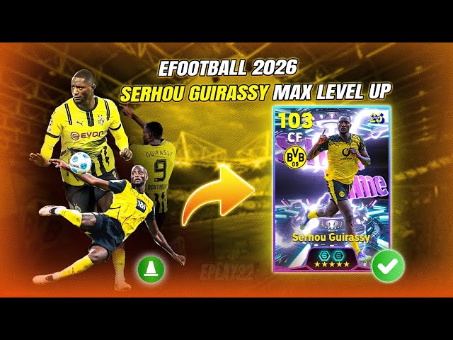 103 Rated Serhou Guirassy Best Training Guide eFootball 26🔥🆙