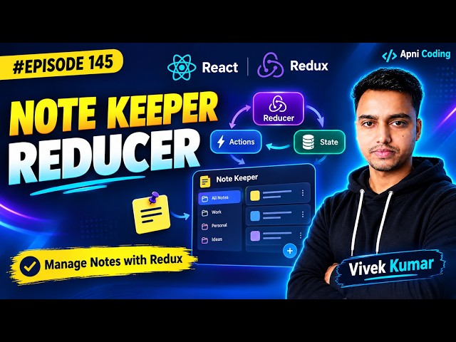 #145 Note Keeper Reducer | React Redux | Redux in React JS | Actions | Reducers | Store