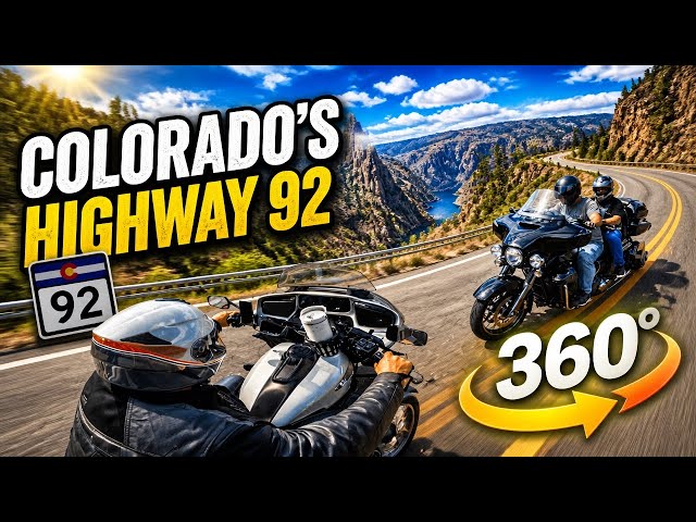 Colorado's Highway 92 | Thrilling 360 Degree Motorcycle POV