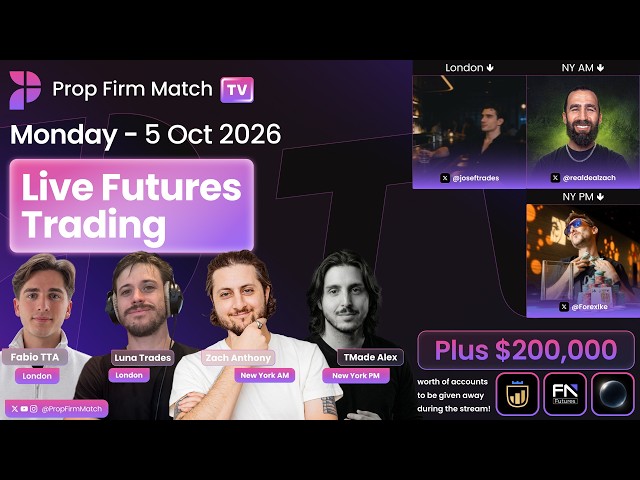 Live Futures Trading | London & New York Session | Prop Firm Match TV | 05/10/2026