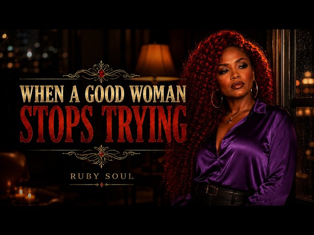 WHEN A GOOD WOMAN STOPS TRYING — Ruby Soul 🔸[R&B, Soul Blues]
