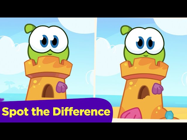 Spot the Difference 😜 Om Nom Stories: Sand Castle