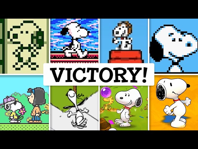 Evolution of Snoopy Games Victory Animations (1982 - 2026)