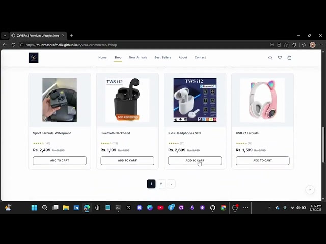🛍️ Final Project Showcase — ZYVERA | Premium Lifestyle Store