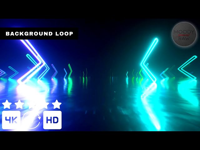 Neon LED 4K Visual Loop (Silent) | Ambient Motion Background | Seamless Loop